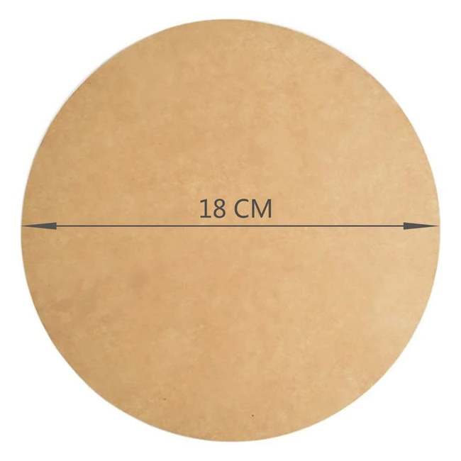 100 Feuilles 18cm Papier Sulfurisé Rond de Cuisson Antiadhésif Résistant à la Chaleur et aux Fuites