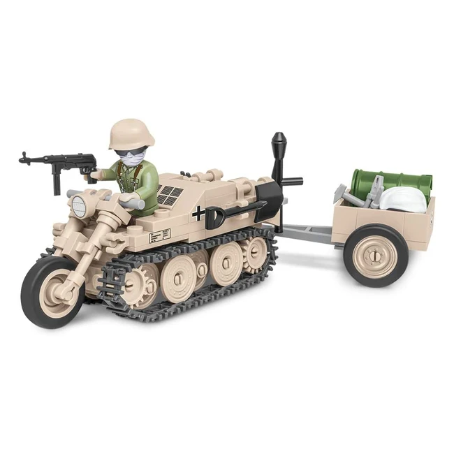 Cobi 2401 - Kettenkrad Beige, Blocchi da Costruzione, Compatibile con Altre Marche, 176 Elementi