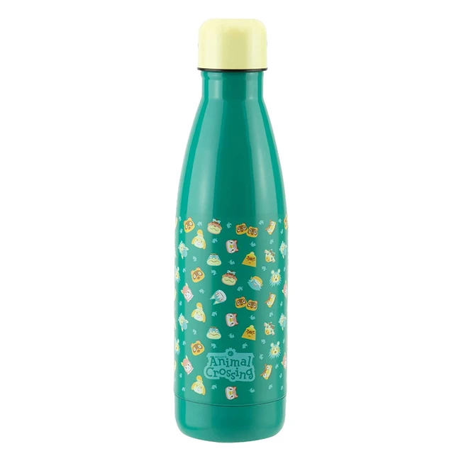 Bouteille d'eau en acier inoxydable Paladone - Motif Animal Croisé Vert - Capacité 53cl