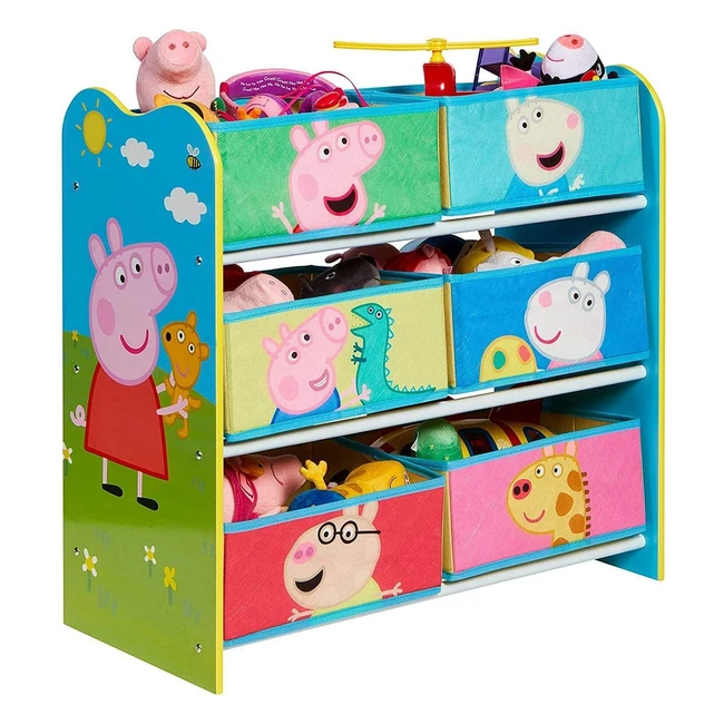 Meuble Peppa Pig 6 paniers - Pratique pour les enfants et les parents