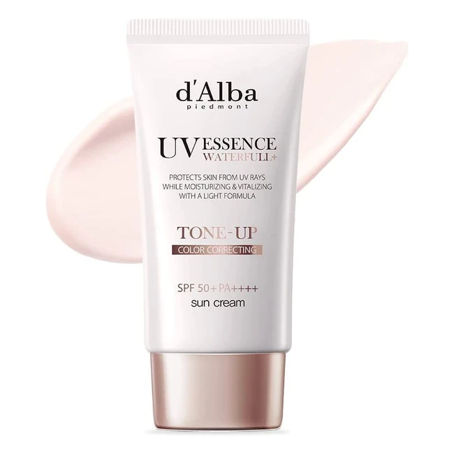 Dalba Piedmont Italian White Truffle Waterfull Toneup Sunscreen: Pure & Vegan Hybrid Pink Tinted Moisturizer