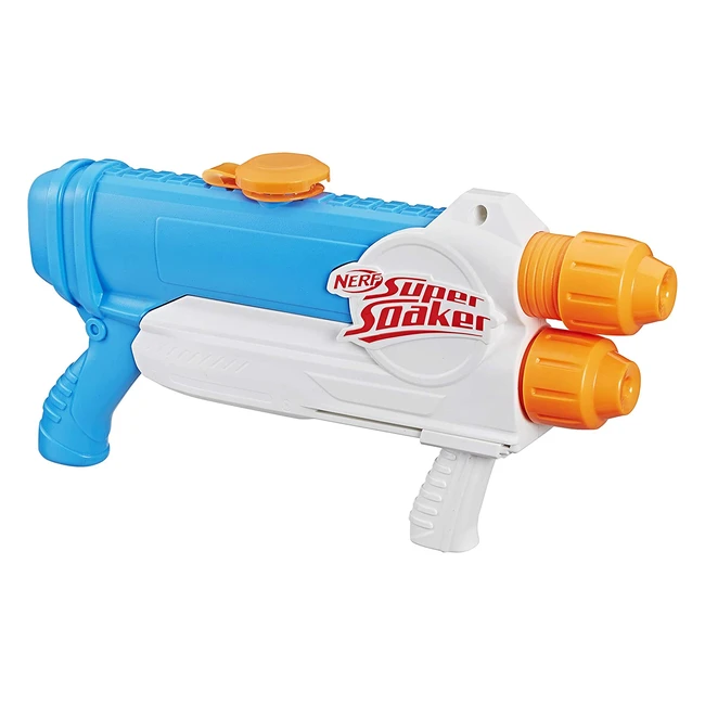 Super Soaker Barracuda Wasserpistole, 2 Wasserstrahlen, 1L Tank, einfach zu befüllen