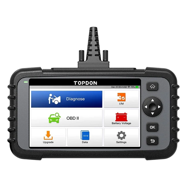 Topdon Artidiag500 - Escáner OBD profesional para motor, transmisión, ABS, SRS y reinicio de aceite - Actualización gratuita WiFi