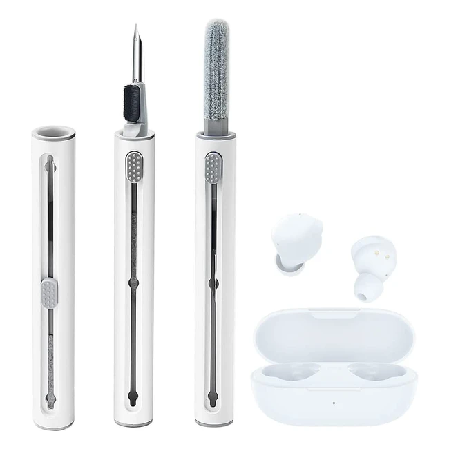 Kit di Pulizia per AirPods 123 - Penna Multifunzione Morbida per Pulizia Custodia iPhone AirPods Pro - Ref. 109