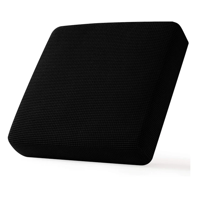 Housse de coussin extensible pour canapé - Chun Yi - Noir - 1 place