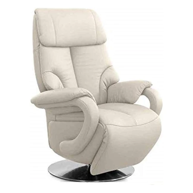 Cavadore Ledersessel Istanbul - Manuell verstellbarer Fernsehsessel aus Echtleder mit Relaxfunktion - 80x115x79cm