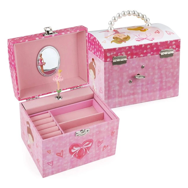 Taopu Musical Jewelry Box with Dancing Ballerina Girl - Perfect Gift for Girls