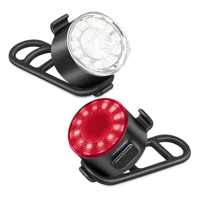 Kit éclairage vélo rechargeable avec 6 modes de lumière - Terich