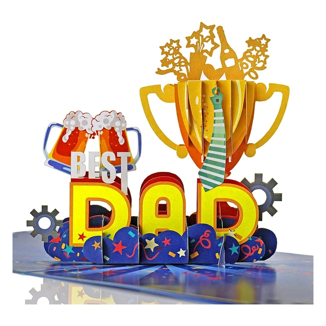 Surprise Your Dad with a 3D Pop Up Card - CutPopup Father's Day Card US821UK1515