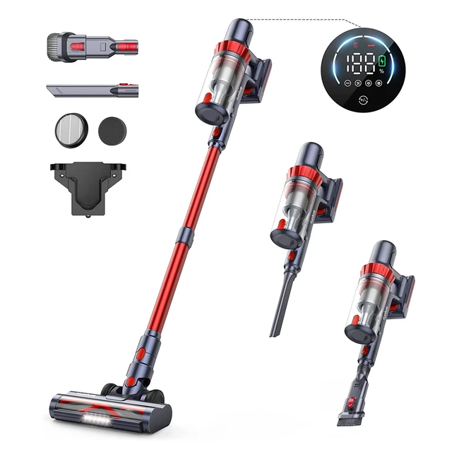 Aspirateur balai sans fil Honiture S13 - 33 Kpa, 400W, autonomie 50 min, fonction aromathérapie