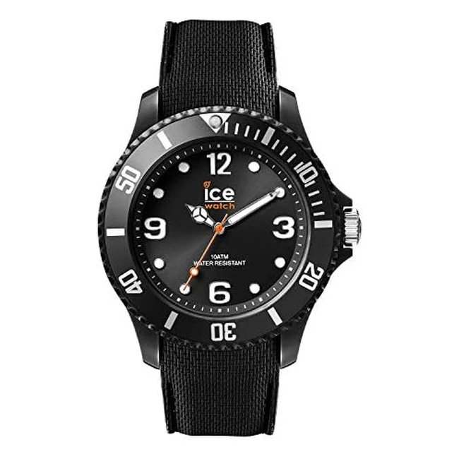 Montre IceWatch Sixty Nine Noire en Silicone - Grande Taille