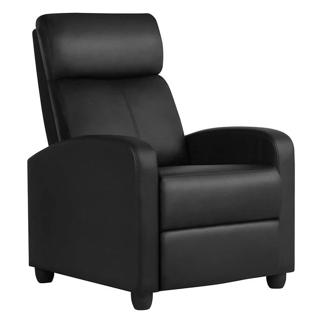 Yaheetech Relaxsessel mit Liegefunktion und Taschenfederpolsterung - Verstellbarer Einzelliegesessel für Wohnzimmer, Schlafzimmer und Heimkino