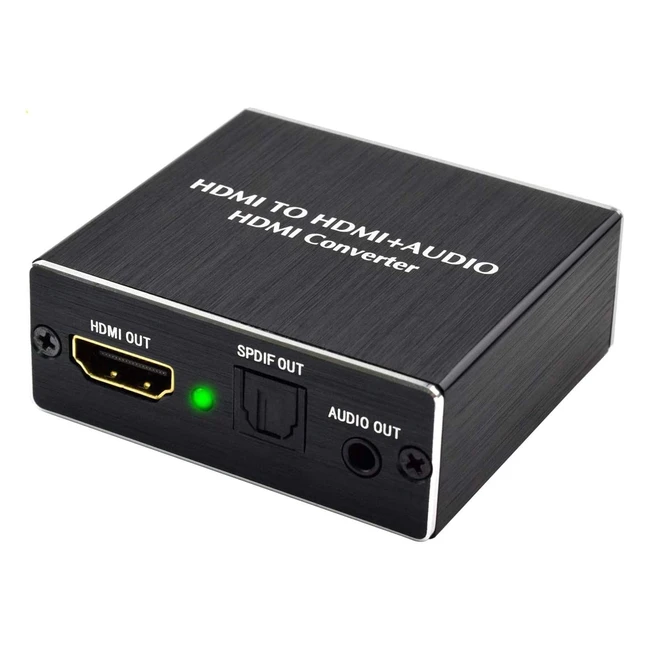Estrattore Audio HDMI 4K con SPDIF Ottico e Uscita Stereo 35mm - Compatibile co