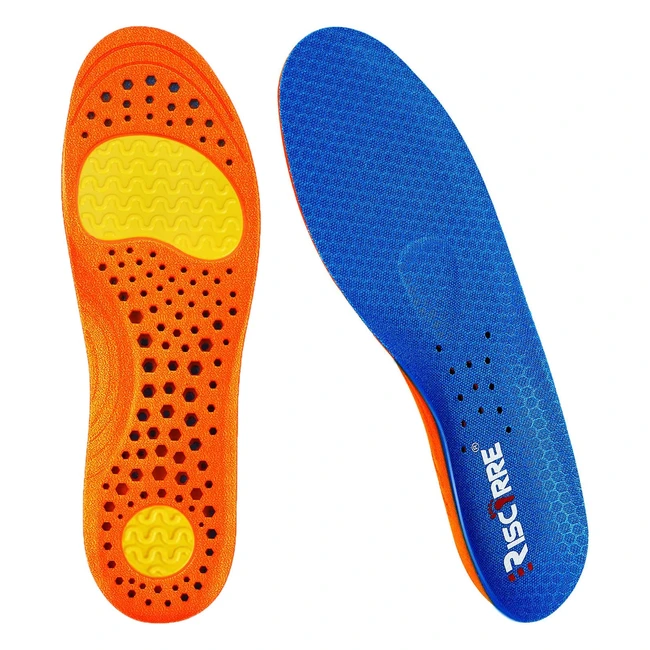 Sports Insoles for Men and Women - Shock Absorption, Arch Support, Breathable - Ideal for Running, Walking, Hiking, and Working