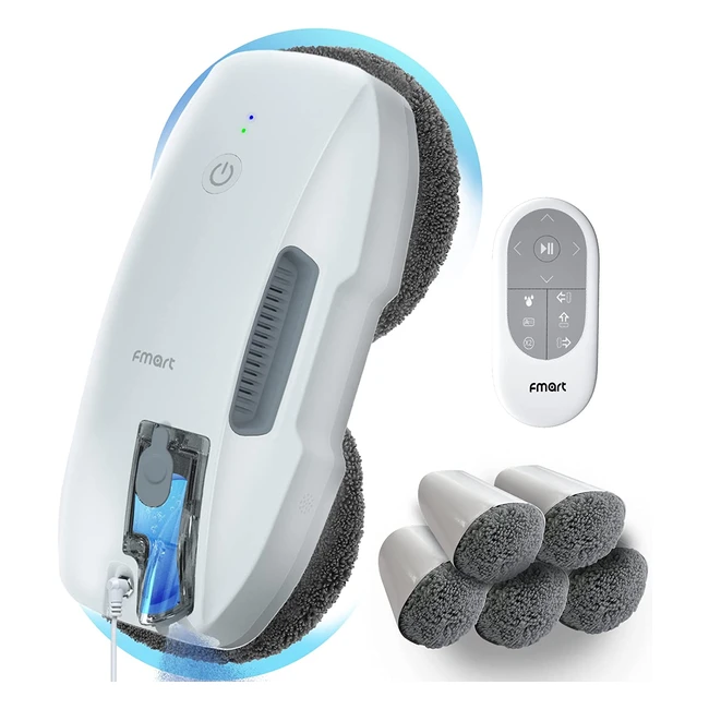 Robot Limpiacristales Fmart T9 3 en 1 con Depósito de 25ml de Agua y Navegación Inteligente