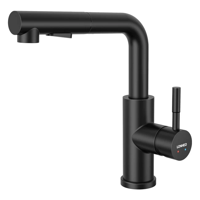 Robinet de cuisine Lonheo avec douchette extractible et 2 modes de spray