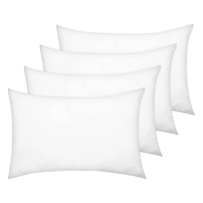 Luxury Linensland Pillow Cases - Premium 250TC Egyptian Cotton - Soft & Breathable - 4 Pack - White