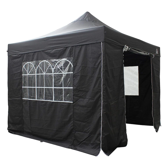 All Seasons 3x3m Heavy Duty Pop Up Gazebo with 4 Premium Side Walls - Fully Waterproof