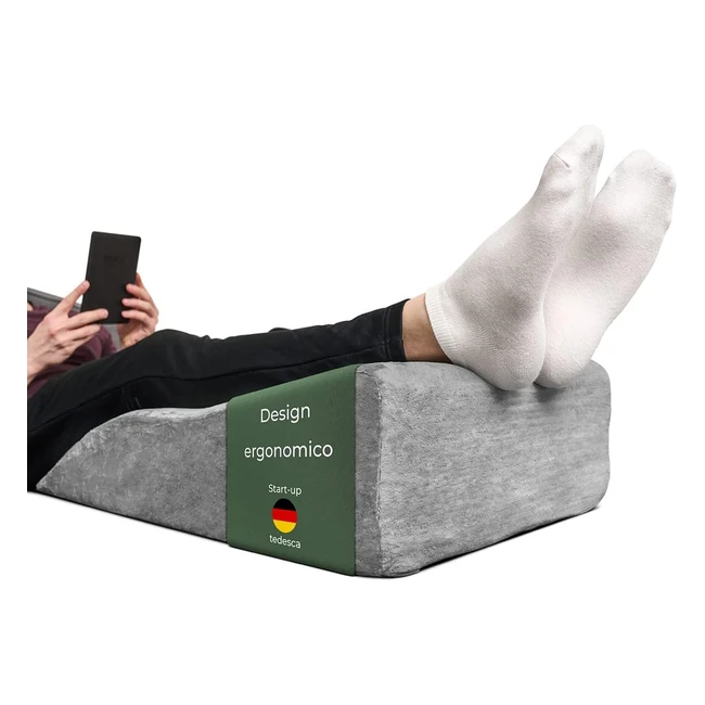 Cuscino per gambe e vene varicose Well B4 - Supporto ergonomico per circolazione