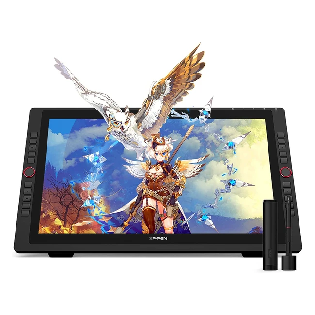 Tablette graphique XP-Pen Artist 22R Pro professionnelle 21,5 pouces avec stylet sans batterie, hub USB et connexion Type-C