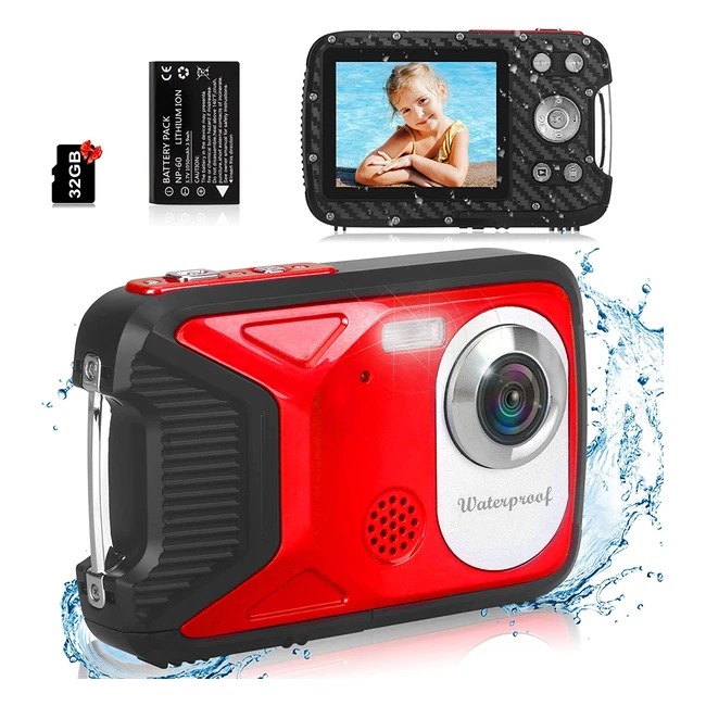 VMotal Waterproof Digital Camera - 30MP Photo, 1080P FHD Video, 2.8