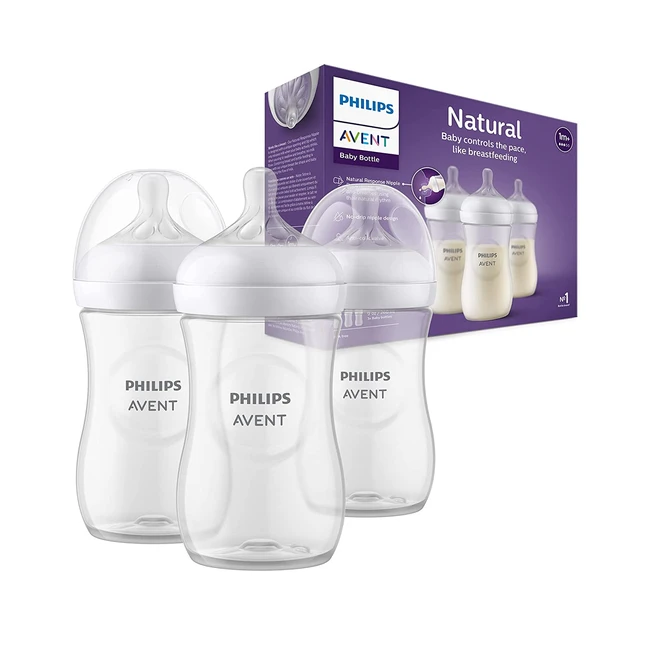 Philips Avent Babyflaschen Natural Response 3x 260ml - BPA-frei - Modell SCY90303