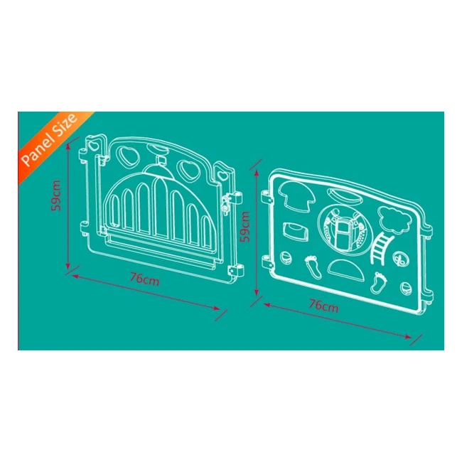 Parc Enfant XL Star iBaby Kingdom - Jeux et Sécurité Garantis