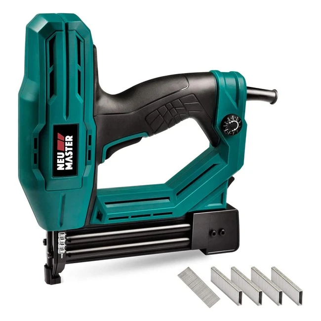 Sparachiodi elettrica Neu Master con 200 graffe e 800 punti chiodi - Compatibile con tape 90 18ga - Impatto regolabile - Design intuitivo