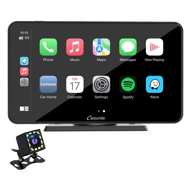 Carpuride 2023 Wireless Apple Carplay Android Auto 7 Inch Touch Screen Car Stereo
