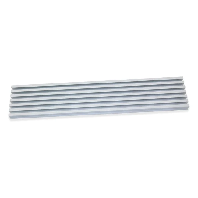 Grille de ventilation Emuca 8934862 pour réfrigérateur/four en aluminium anodisé mat avec montage facile