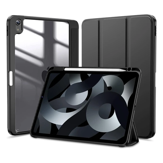 Vobafe iPad Air 5th/4th Gen Case with Pencil Holder & Trifold Stand Cover