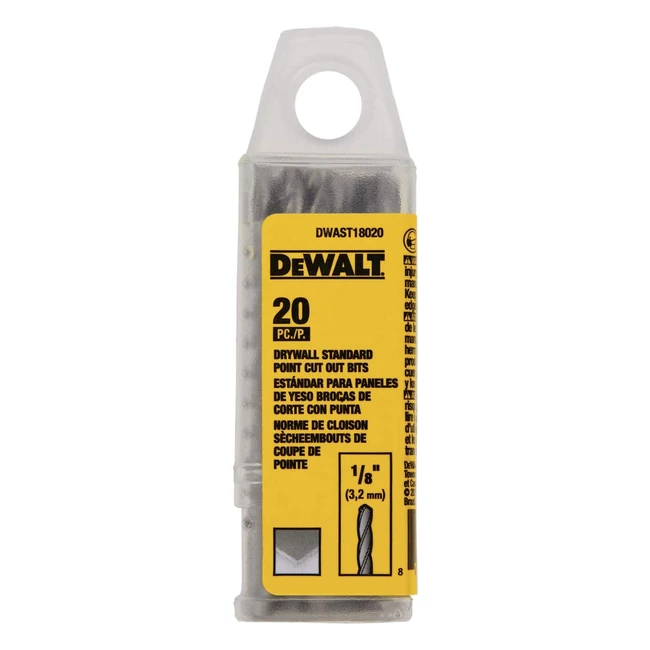 Punte da taglio Dewalt DWAST18020 per cartongesso - Confezione da 20