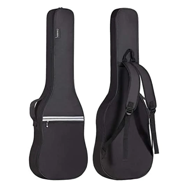 Cahaya Electric Guitar Bag CY0225 - Lightweight, Padded, Reflective Bands, Fits 40-Inch Guitars