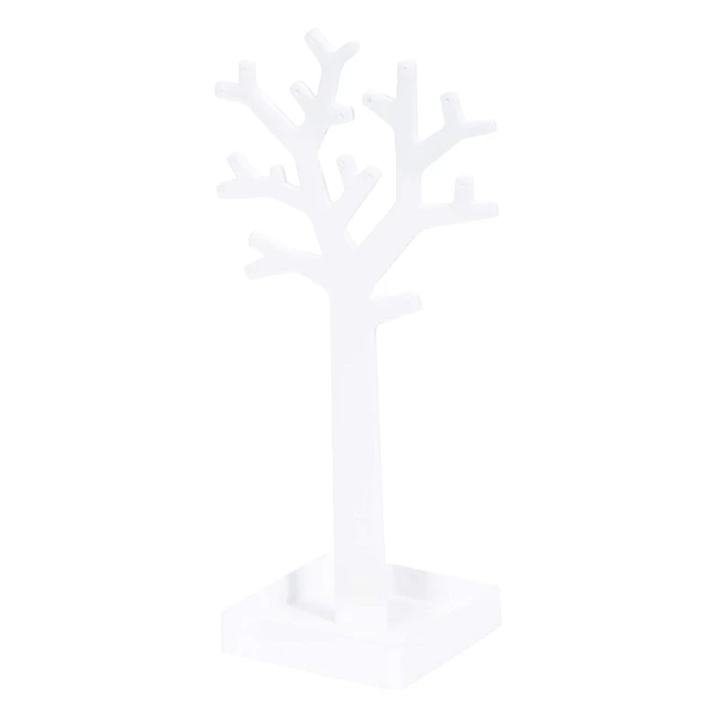 Porte-bijoux arbre blanc pour boucles d'oreilles et bracelets - COMPACTOR RAN6047