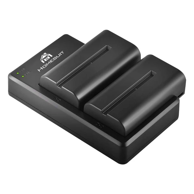 Homesuit NPF550 Batteries  Dual Charger for Sony Cameras - Shoot Up to 4 Hours 