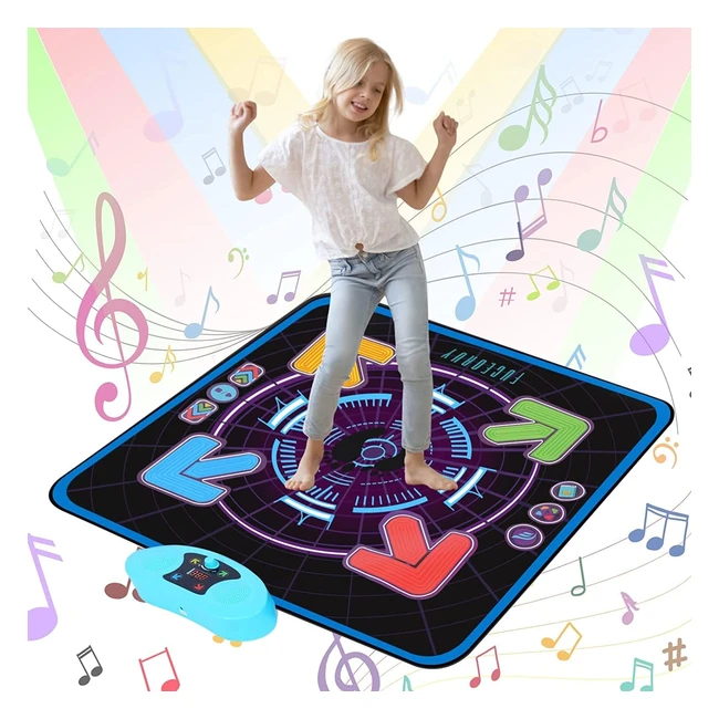 Dance Mat for Kids Ages 4-10 - Builtin Music, 3 Game Modes - Improve Body Coordination and Memory