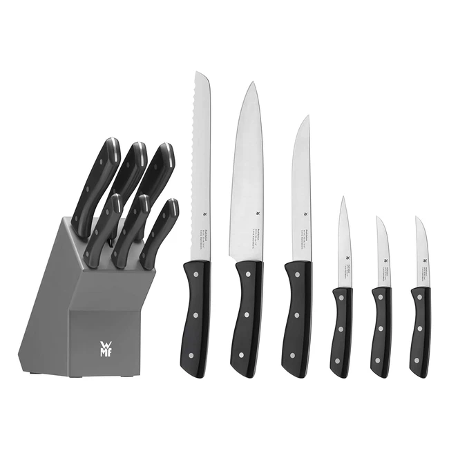 Set 7 Coltelli da Cucina WMF con Ceppo Portacoltelli - Lama Speciale in Acciaio