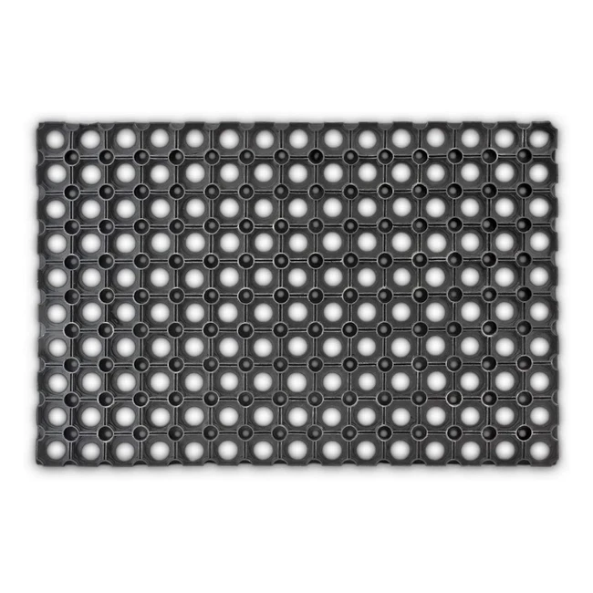 Paillasson en caoutchouc antidérapant 40x60cm résistant aux intempéries - Relaxdays