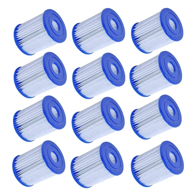 Bestway Size I Filter Cartridge 12-Pack for Efficient Pool Maintenance