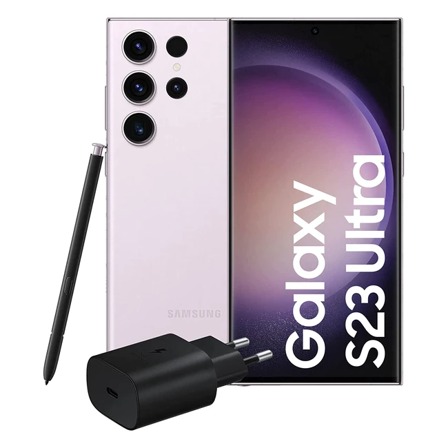 Samsung Galaxy S23 Ultra - Smartphone Android, Display 68 Dynamic AMOLED 2X, Fotocamera 200MP, RAM 12GB, 512GB, 5000mAh - Lavender, Versione Italiana
