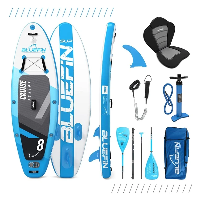 Bluefin Cruise Junior SUP Board Set - Aufblasbares Stand Up Paddle Board mit Kaj