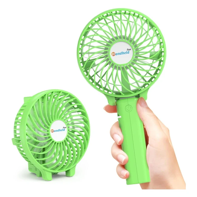 Ventilateur USB Portable Gabless - Batterie 2000mAh - 3 Vitesses - Mini Ventilateur Rechargeable pour Bureau et Voyage