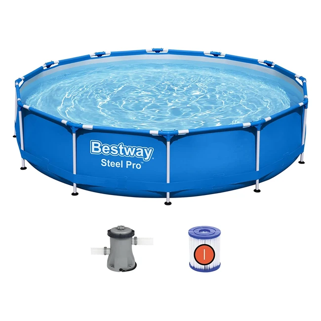 Piscina elevada Bestway Steel Pro 366x76cm, modelo N 566812 - ¡Aprovecha ahora!
