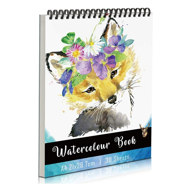 Album da disegno Kidspark A4 per acquerello - 30 fogli privi di acidi