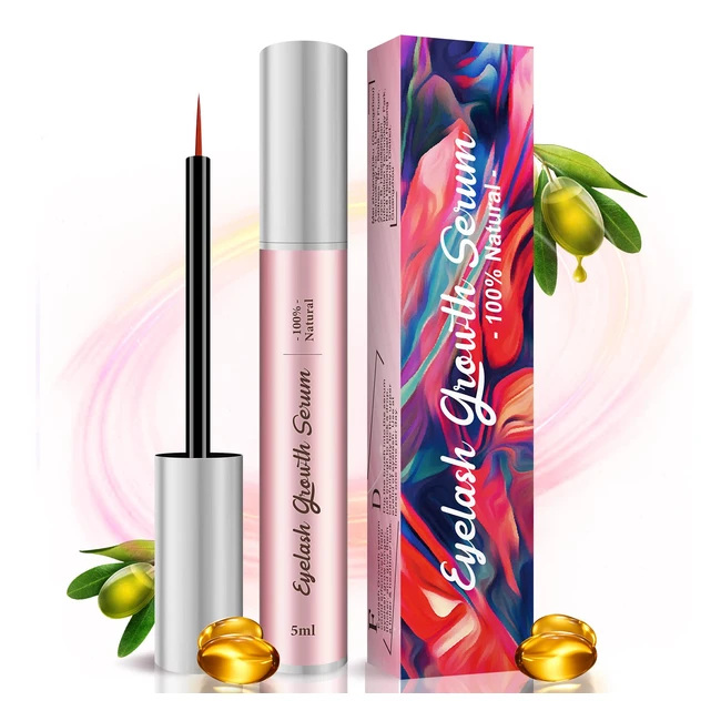 Professionelles Wimpernserum 5 ml - Natürlicher Booster für längere und vollere Wimpern und Augenbrauen