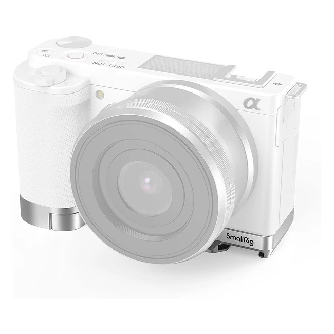 SmallRig Vlogging Extension Grip für Sony ZVE103524 - Verbessertes Griff-Erlebnis mit Zubehörhalterung und Cold Shoe