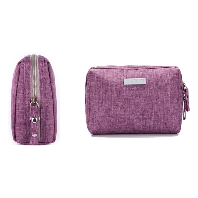 Waterproof Nylon Makeup Bag for Women - Small Travel Cosmetic Pouch with Pockets and Large Capacity