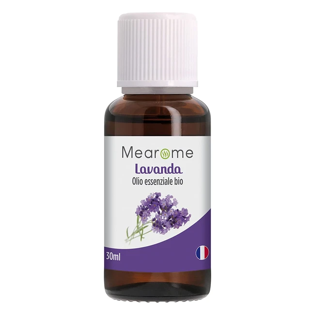 Olio Essenziale di Lavanda 100% Puro Bio per Aromaterapia, Massaggi e Diffusori - Mearome 30ml