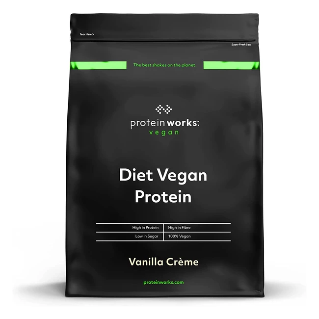 Vegan Protein Shake - 22g Protein Green Tea  Garcinia Cambodia - 500g
