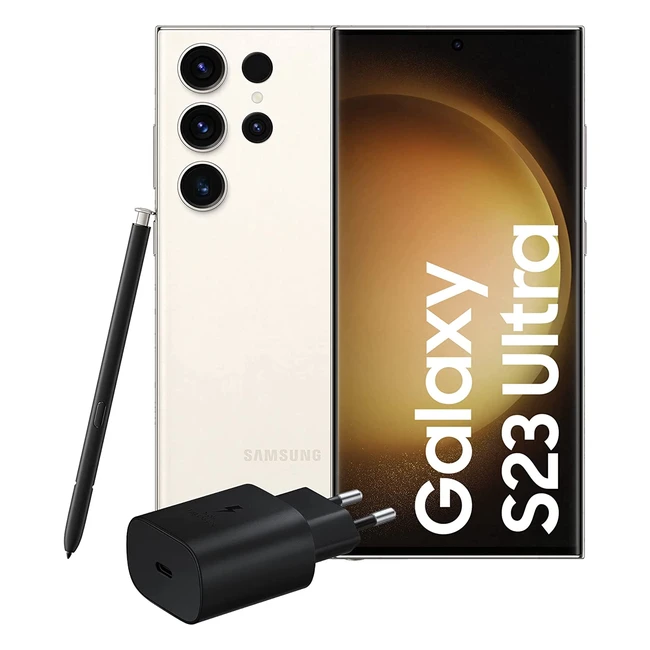 Samsung Galaxy S23 Ultra - Smartphone Android Display 68 Dynamic AMOLED 2X Fotocamera 200MP RAM 8GB 256GB 5000mAh - Cream Versione Italiana